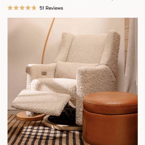 Kiwi Electronic Recliner & Swivel Glider Nursery Chair | Babyletto