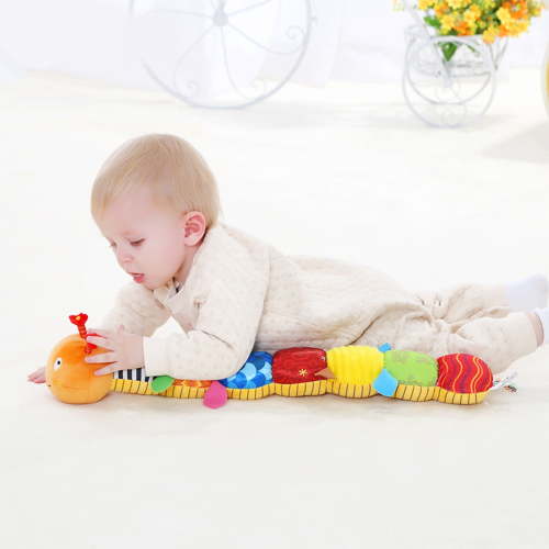 Baby Toys Caterpillar,Infant Stuffed Animal Toys with Crinkle and Rattles,Soft Sensory Toys with Textures for Tummy Time Newborn Boys Girls 0 3 6 12 Months