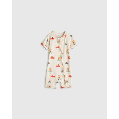 Bamboo Shortie Onesie Pajama - Baby in Ice Cream Bears