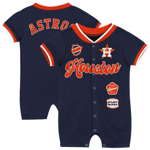 Newborn Houston Astros Outerstuff Navy Pinch Romper