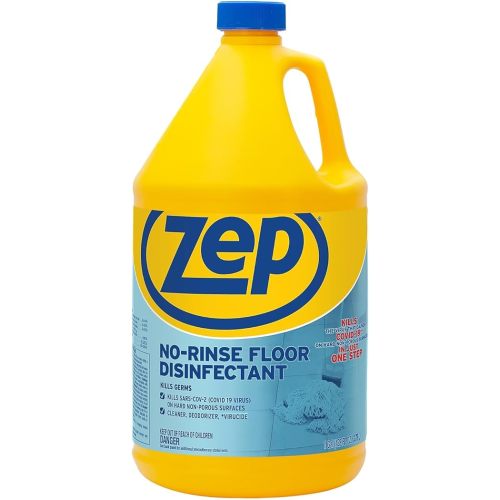 Zep No Rinse Floor Disinfectant, Blue (ZUNRS128)