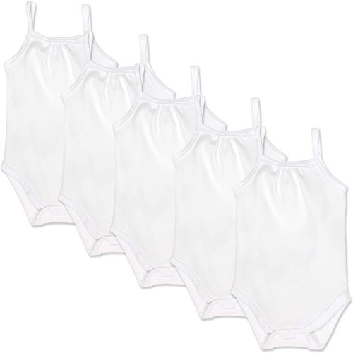 HonestBaby Multipack Sleeveless and Cami Bodysuits One-Piece 100% Organic Cotton for Infant Baby Boys, Girls, Unisex