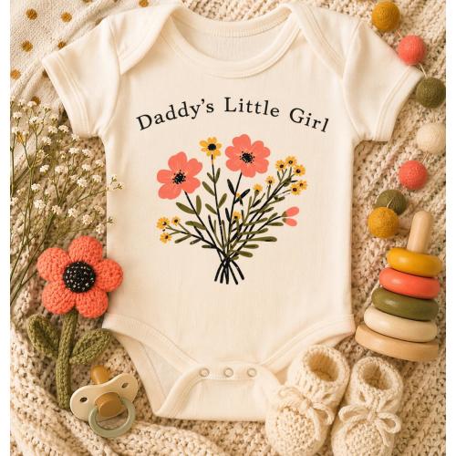 Daddy's Little Girl Newborn Onesie®, Baby Outfit