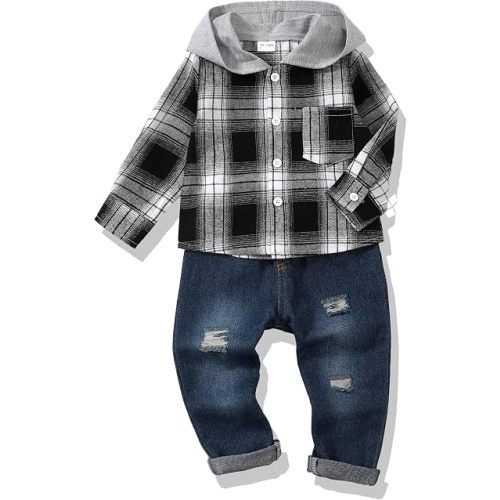 Toddler Boy Clothes Infant Baby Boy Outfits 12 18 24 Months 2T 3T 4T 5T Hoodie Jeans Pants Set Fall Winter Clothing