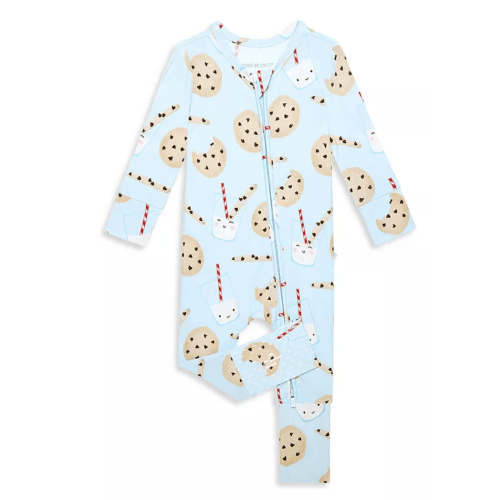 Unisex Chocolate Chip Cookies Convertible One Piece Jumpsuit Footie - Baby