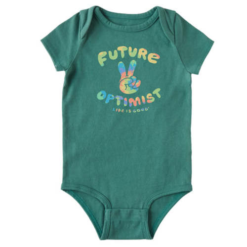 Baby Future Optimist Short Sleeve Crusher Bodysuit