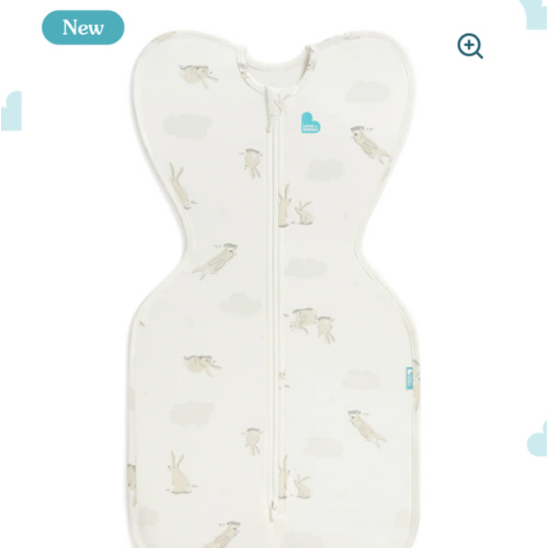 Swaddle Up™ 1.0 TOG Cotton White Cloud Bunnies