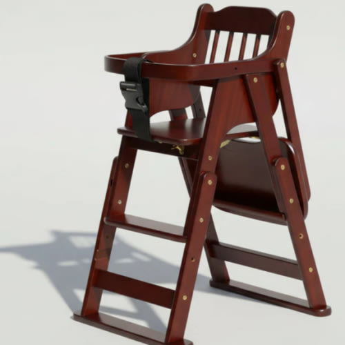 Classic Wooden High Chair: Timeless Design, Unmatched Durability, and Superior Safety