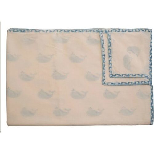 Blue Whale Organic Blanket - Naaya by Moonlight | Maisonette