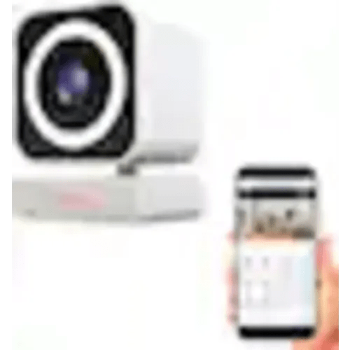 MOBI - Cam MP Smart Baby & Nursery Monitoring Camera, Indoor Security Camera w/ Dual Band WiFi, Night Vision & BLE Connectivity - White