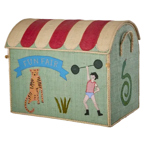 Raffia Toy Baskets - Funfair Theme