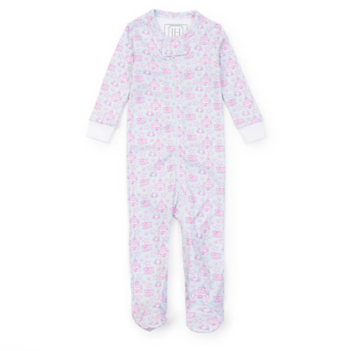 Parker Girls Zipper Pajama - Sandcastles Pink