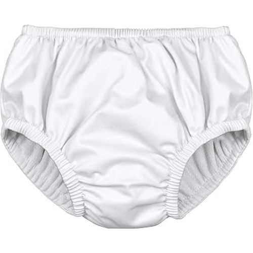 Green Sprouts Unisex Baby Pull-up Reusable Absorbent Swim Diaper, White, 18 Month