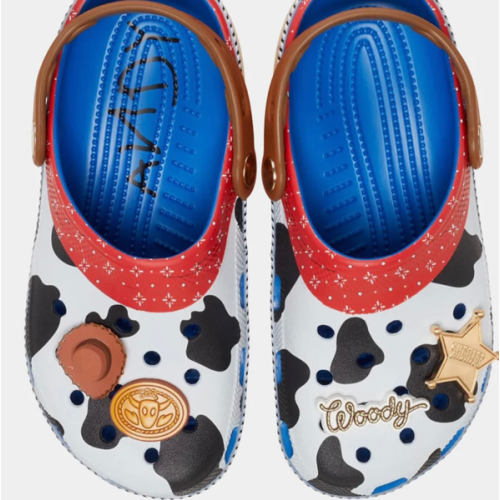 Sheriff Woody Classic Clog Preschool/Grade School Sandals (White/Brown)