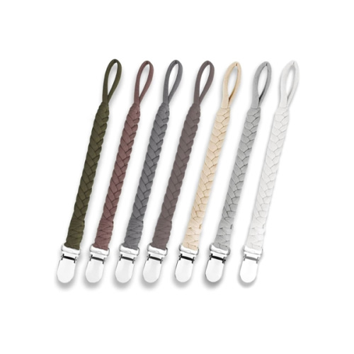 7 Pcs Braided Pacifier Clip, Pacifier Clips for Boys & Baby Girls, Pacifier Holder Clip Binky Clips