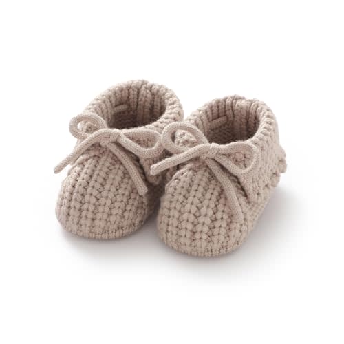 mimixiong Baby Booties Newborn Infant Sock Shoes Hand Knitting Crochet Boy and Girl Cozy Shoes