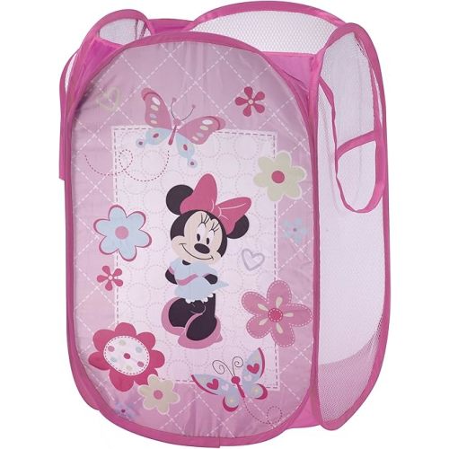 Disney Minnie Mouse Pop Up Hamper, Pink/Aqua