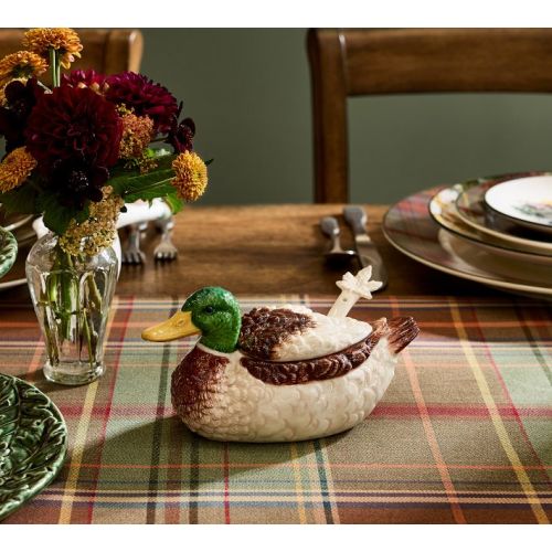 Fantastical Forest Stoneware Duck Gravy Boat
