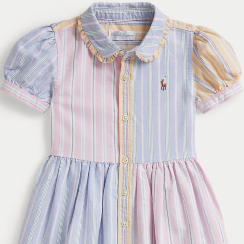 Striped Cotton Fun Shirtdress & Bloomer