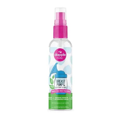 dapple Breast Pump Cleaner Spray Baby, 8 Fl Oz Bottle, Unscented, Plant Based & Hypoallergenic - Removes Milk Residue - Easy Rinse Formula With Oxygenated Vinegar