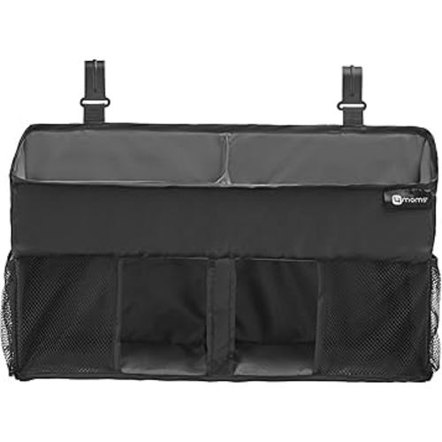 4moms Breeze Playard Diaper Caddy, Storage for Diapers, Baby Wipes, and Organization, Black