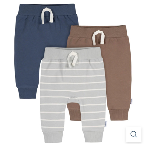 3-Pack Baby & Toddler Boys Stripe, Navy, & Brown Jogger Pants – Gerber Childrenswear