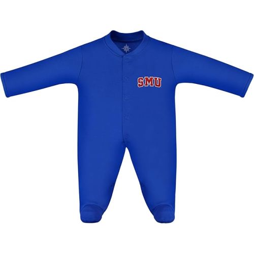 Creative Knitwear College Baby Infant Long Sleeve Footed Romper - Team Logo, Multiple Colors, Unisex (0-9 Months)