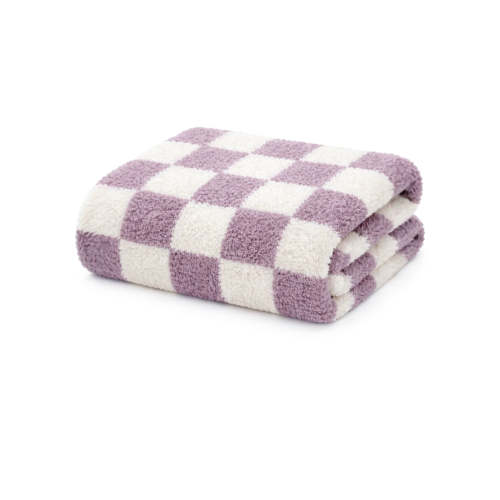 Phufy® Bliss Checkerboard Blanket, Violet