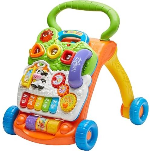 VTech Sit-to-Stand Learning Walker (Frustration Free Packaging - English Version), Orange