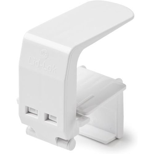Mommy's Helper Lid-Lok Toilet Seat Safety Latch, White, 1-Pack