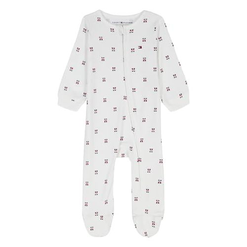 Tommy Hilfiger Baby Boys' Long Sleeve Footed Onesie