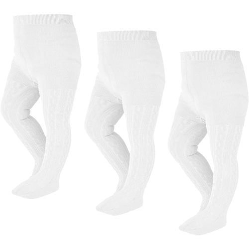 EPEIUS Baby Girl Tights Thick Cable Knit Leggings Stockings Cotton Pantyhose for Newborn Infant Toddler 3/4/5/6 Pack