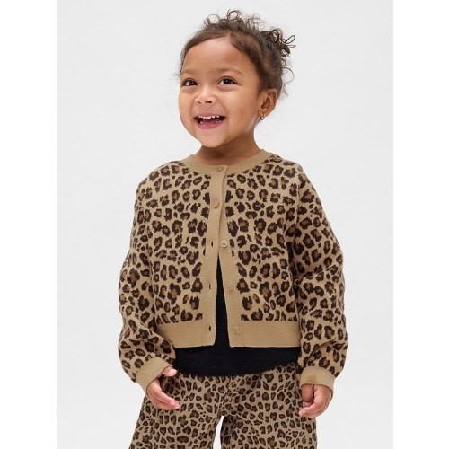 Baby & Toddler Leopard Cardigan Sweater