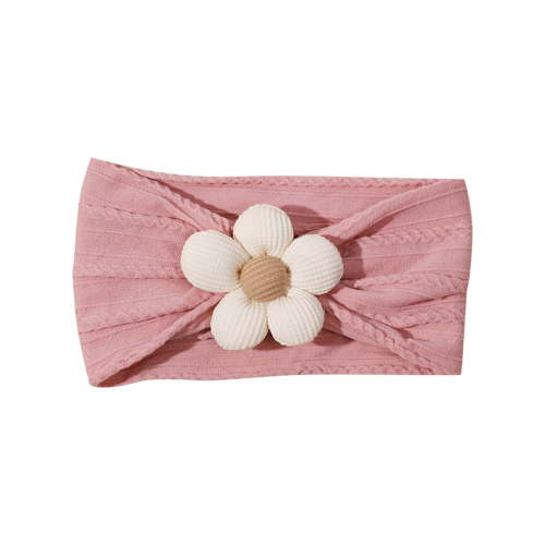 ZACPNCV Baby Headband Newborn Infant Toddler Nylon Hairbands Cute Soft Beanie Headwrap Hair Accessories Hot Pink Free Size