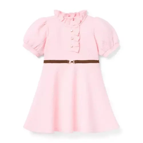 Girl Bubble Pink The Quilted Equestrian Dress by Janie and Jack