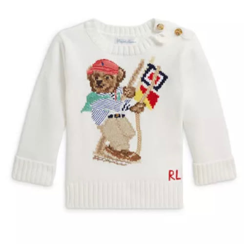 Polo Boys' Polo Bear Cotton Sweater - Baby