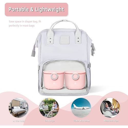 Termichy Baby Formula Dispenser On the Go: Portable Container with Scoop