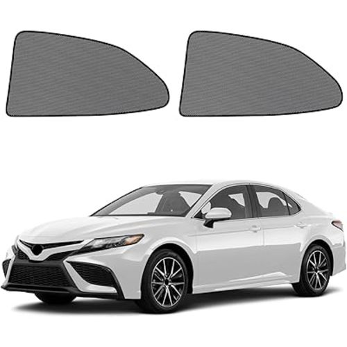 Car Window Shades for 2018-2024 Camry - Rear Side Window Sun Shade for Baby, Breathable Mesh Car Privacy Window Covers, UV Protection & Heat Insulation for Road Trips, Napping, Camping (2 PCS)