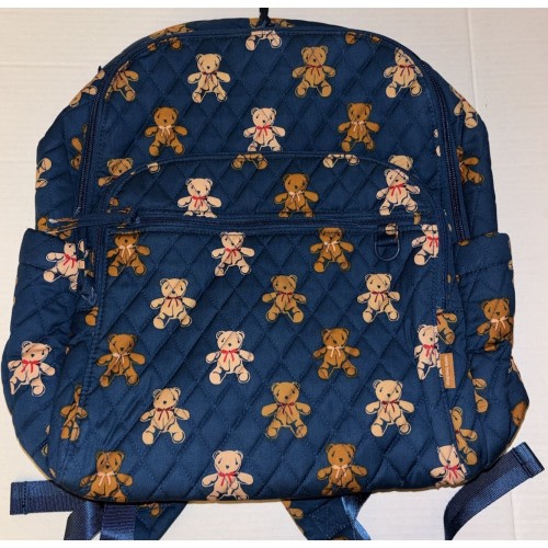 Vera Bradley Cotton Bancroft Backpack Bunch of Bears Teddy Bears NWT
