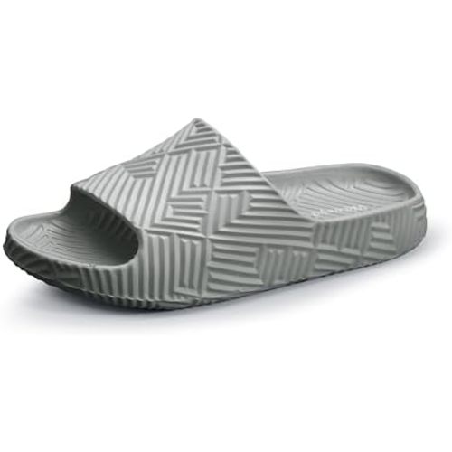 Weweya Slides for Women and Men - Bathroom Shower Shoes - Non Slip House Slippers - Lightweight Beach Sandals