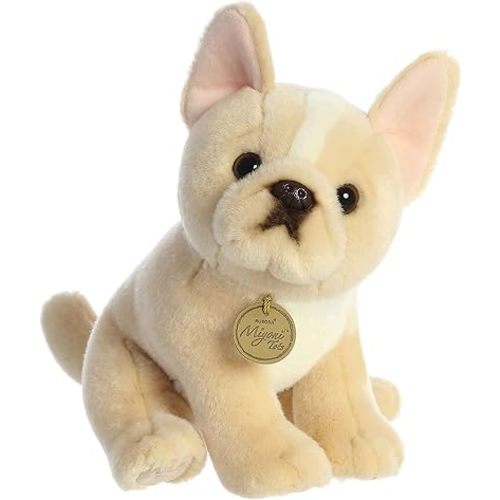Aurora® Adorable Miyoni® Tots French Bulldog Pup Stuffed Animal - Lifelike Detail - Cherished Companionship - Brown 9 Inches