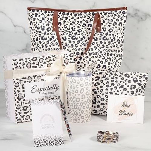 Leopard Gift for Women, Leopard Print Get Well Gift Basket for Her