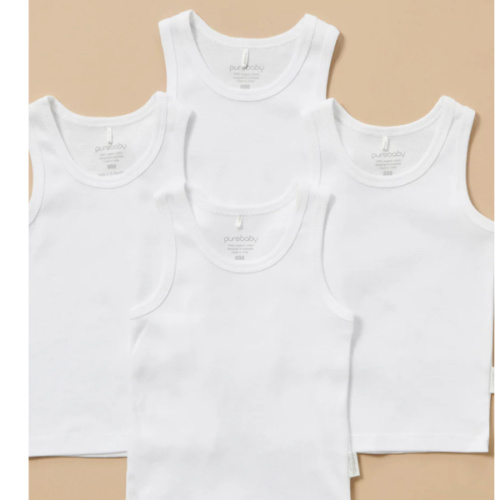 4 Pack Rib Singlet