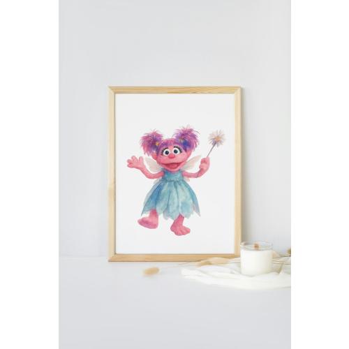 Abby Cadabby Inspired Digital Wall Art - A4 PDF Print | Playroom Decor | Nursery Printable | Instant Download