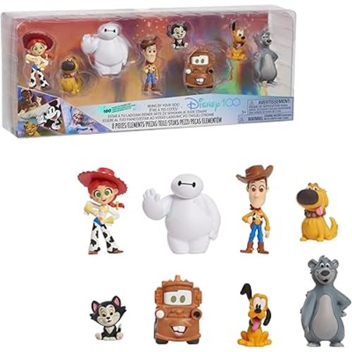 Disney100 Years of Being By Your Side, Limited Edition 8-piece Figure Set, Kids Toys for Ages 3 Up by Just Play