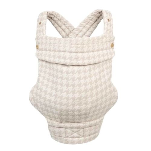 Mabē Monarch Ergonomic Baby Carrier – Premium Cotton Soft Structured Newborn to Toddler Carrier with Hip-Healthy Design, 3 Carry Positions (7-35lbs), Lightweight & Breathable, (Houndstooth)