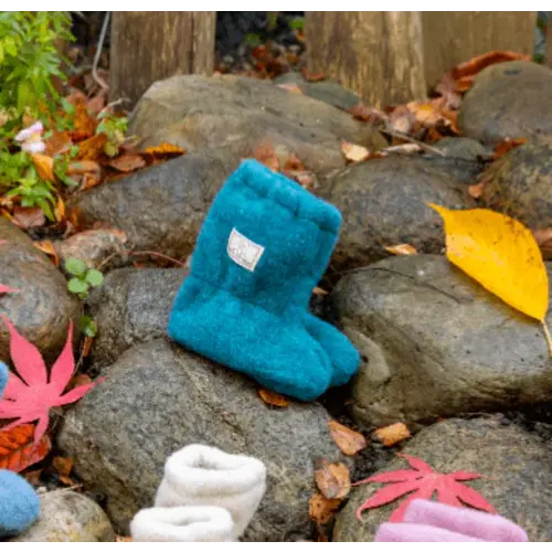 Pickapooh - Organic Wool Fleece - Baby Booties