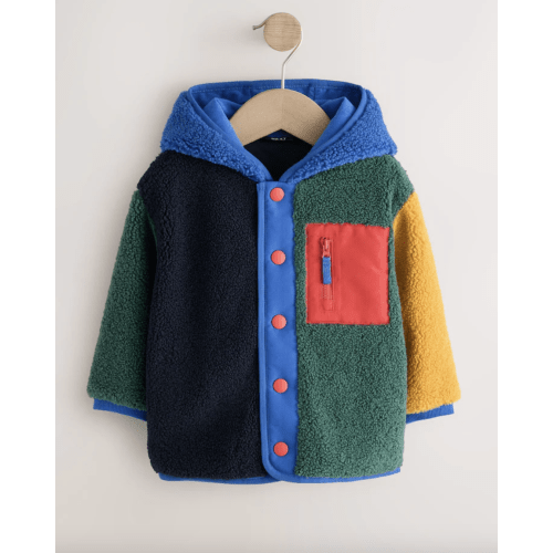 Multi Bright Colourblock Hooded Fleece (9-12months) from Next USA