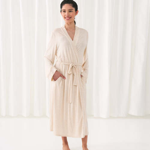 Heather Oatmeal Women's Robe - Little Sleepies