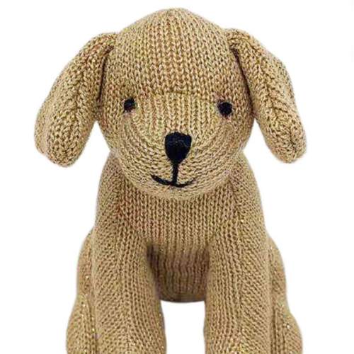 Puppy Knit Rattle